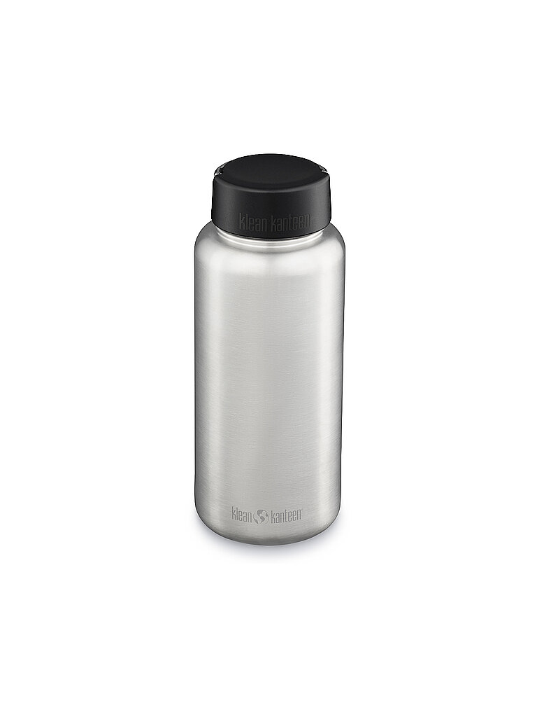 KLEAN KANTEEN Trinkflasche Edelstahl Wide Loop Cap 1182ml  silber